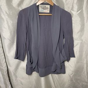 Kimchi Blue Grey Lightweight Boho Cardigan Blouse